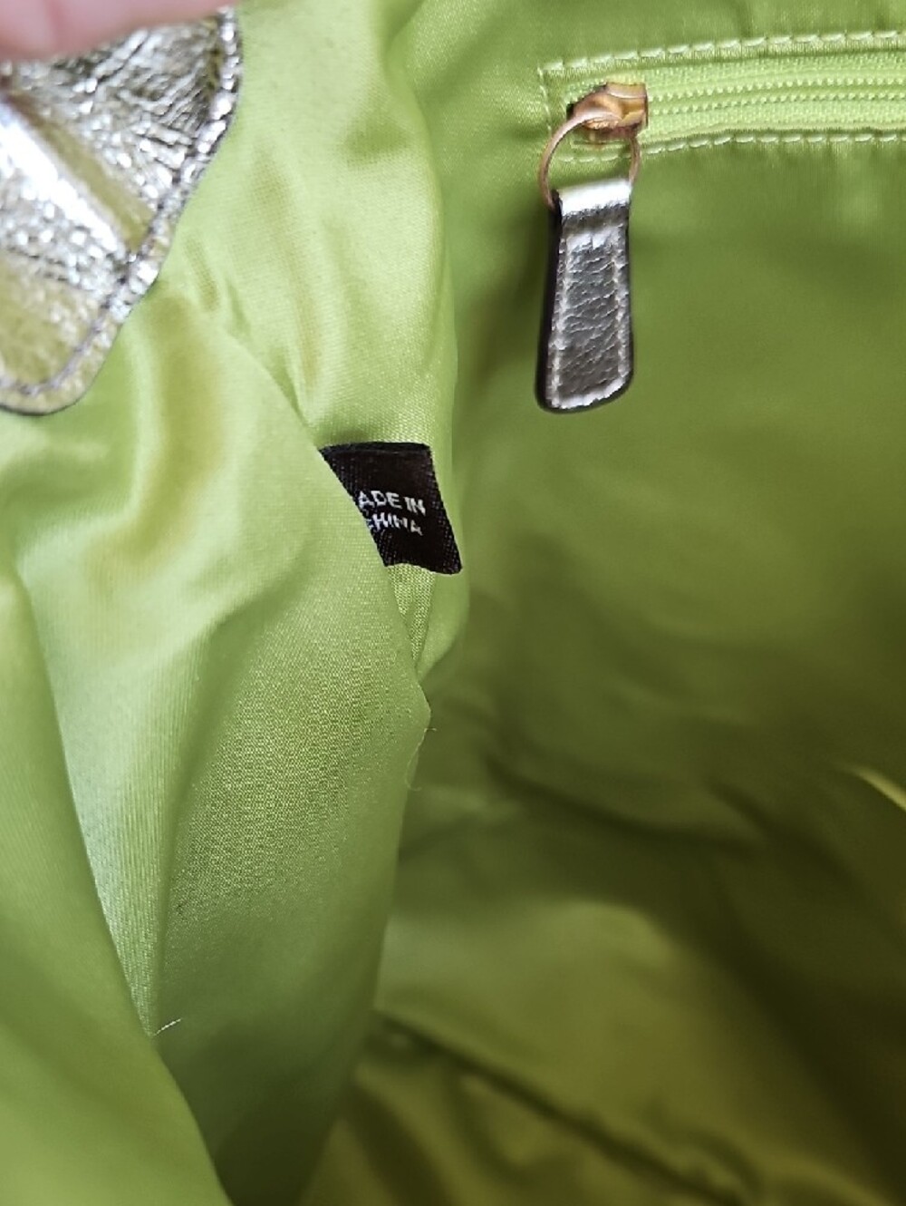 ​Coach 2011 Poppy Sequin Legacy Stripe Glam Tote - Chartreuse Interior - EUC - Picture 13 of 13